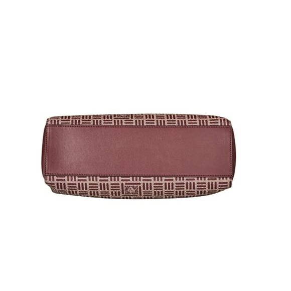 Anne Klein Womens Lion Logo Chain Tote Triple Compartment - Picture 6 of 6